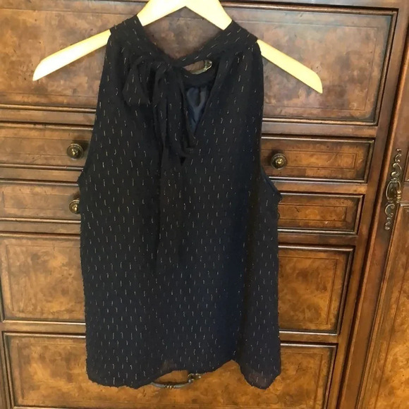 J Crew black tank top with gold - Picture 6 of 14